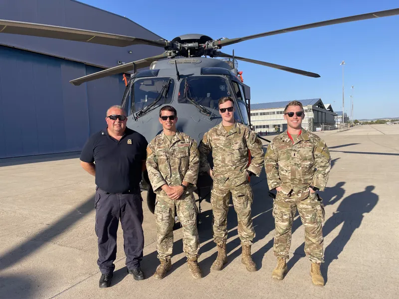 Helicopter flightline